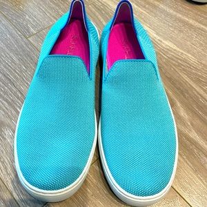 Rothy’s island blue sneakers size 9